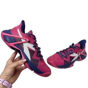 Diadora B.ICON 2 W AG Tennis Shoes in Pink Yarrow White Blueprint Womens Size 11